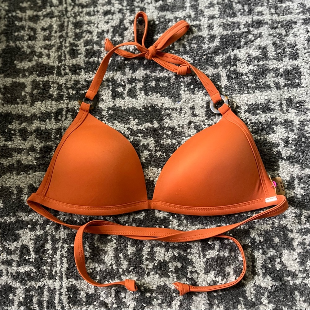 Burnt Orange Bathing Suit Top Pink